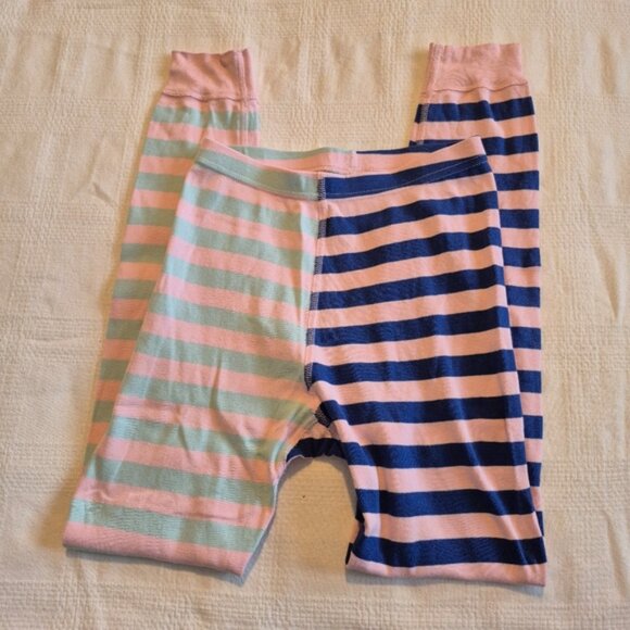 Hanna Andersson girls size size 140 or 10 pajama pants multi stripe & knee patch - Picture 2 of 5